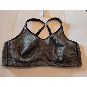 VSX Victoria's Secret Sport Bra Women's Size 38D Heathered Gray Support Gym Yoga